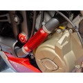DBK Special Parts (Ducabike) Contrast Cut Billet Forward Frame Caps for the Ducati Streetfighter V4 / S